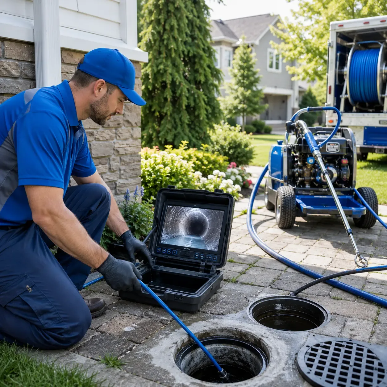 Outdoor drain cleaning professionals serving Linden, PA