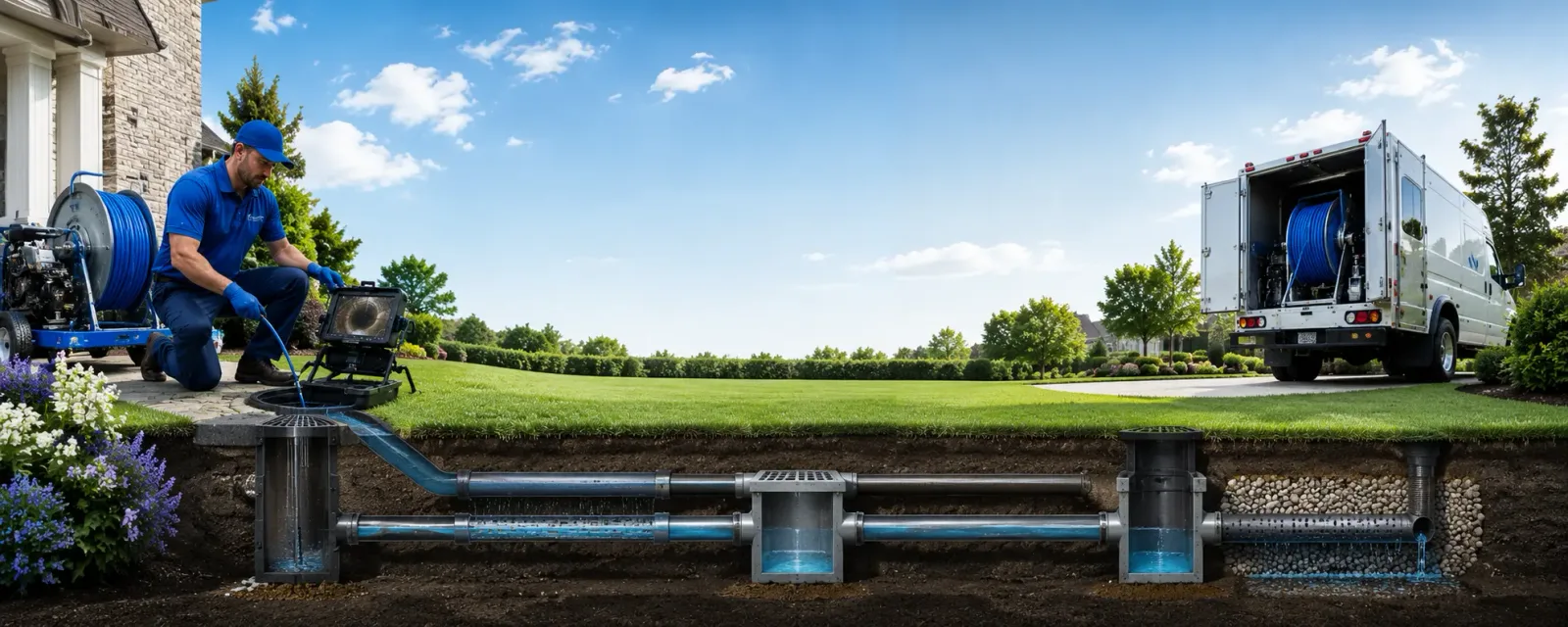 Outdoor drain cleaning information for Linden, PA